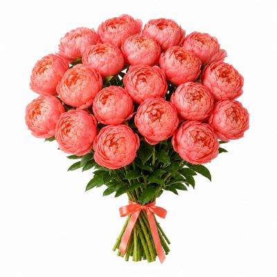 21 коралловый пион, доставка