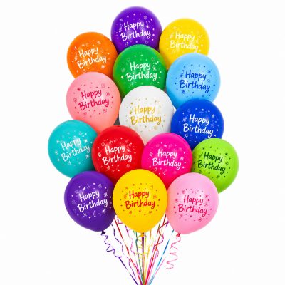 Шары с принтом Happy Birthday, доставка